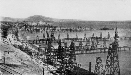 Summerland oilfields, California, some 100 years ago
